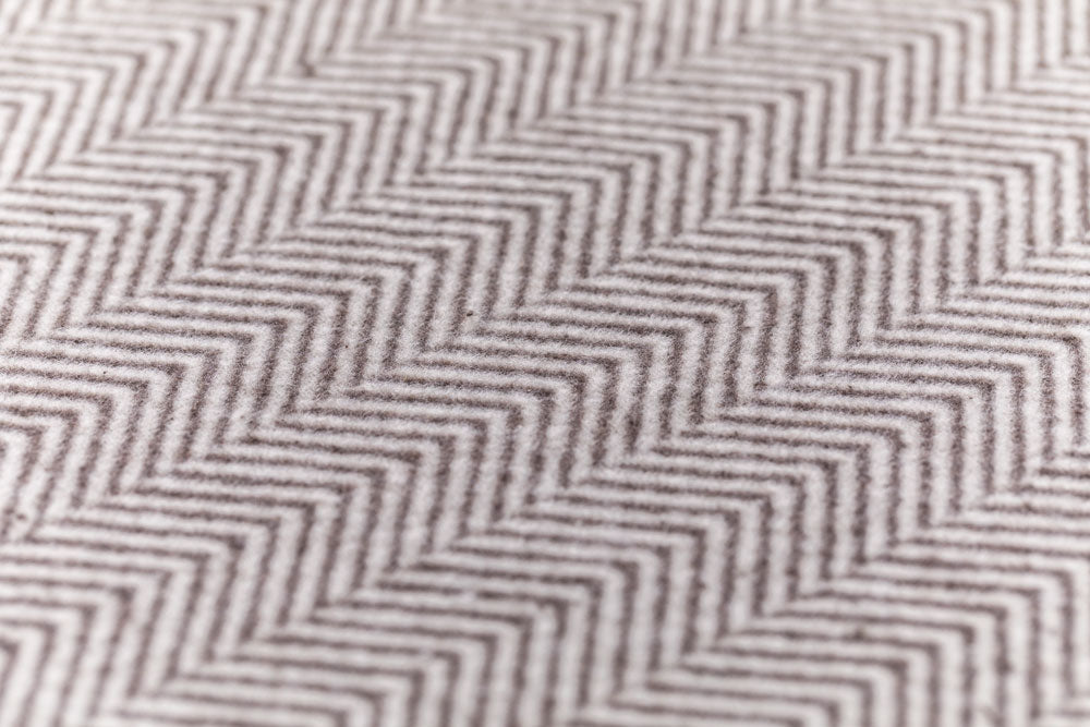 SILVRETTA throw "herringbone" in . Throw Blanket made by David Fussenegger , a family-run mill in Austria.