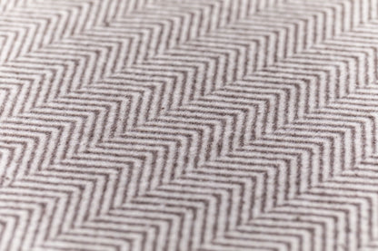 SILVRETTA throw "herringbone" in . Throw Blanket made by David Fussenegger , a family-run mill in Austria.