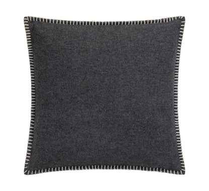 SYLT cushion cover solid 20x20 in charcoal . Cushion Cover made by David Fussenegger , a family-run mill in Austria.