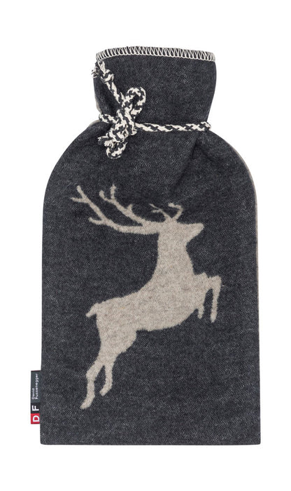 SILVRETTA warming bottle "stag" in grey . Warming Bottle made by David Fussenegger , a family-run mill in Austria.