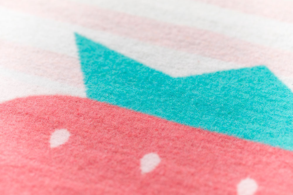 JUWEL baby blanket "strawberry" in . Blanket made by David Fussenegger , a family-run mill in Austria.