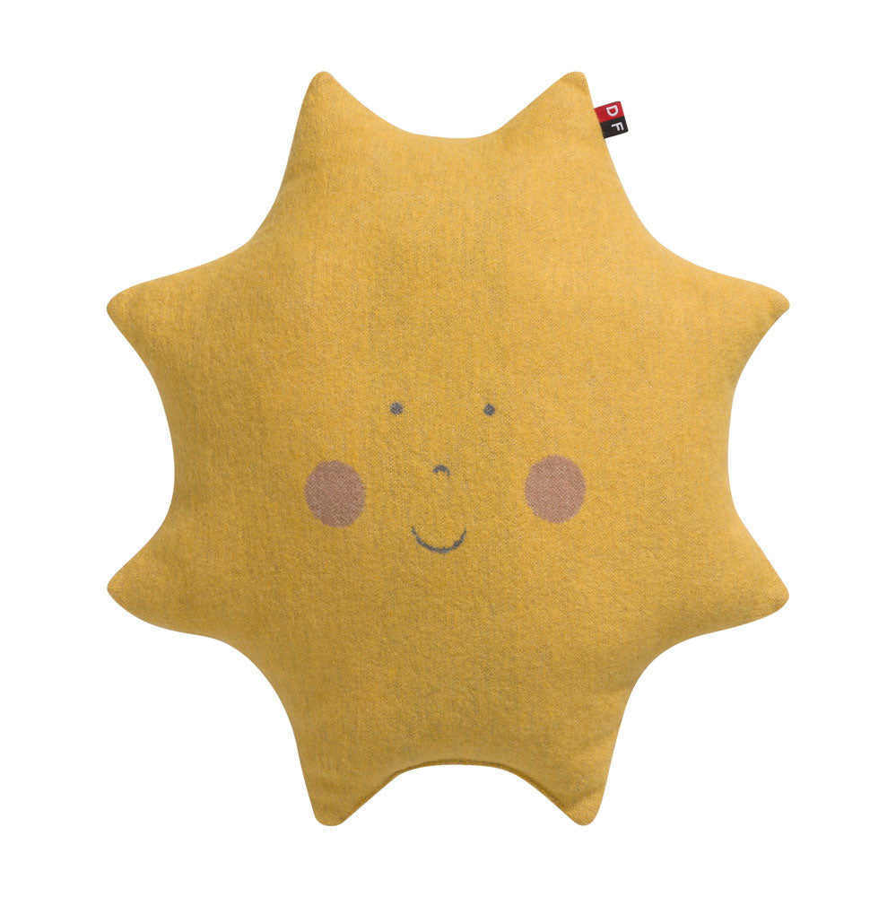 JUWEL pillow "sun" includes filling in yellow . Filled Cushion made by David Fussenegger , a family-run mill in Austria.