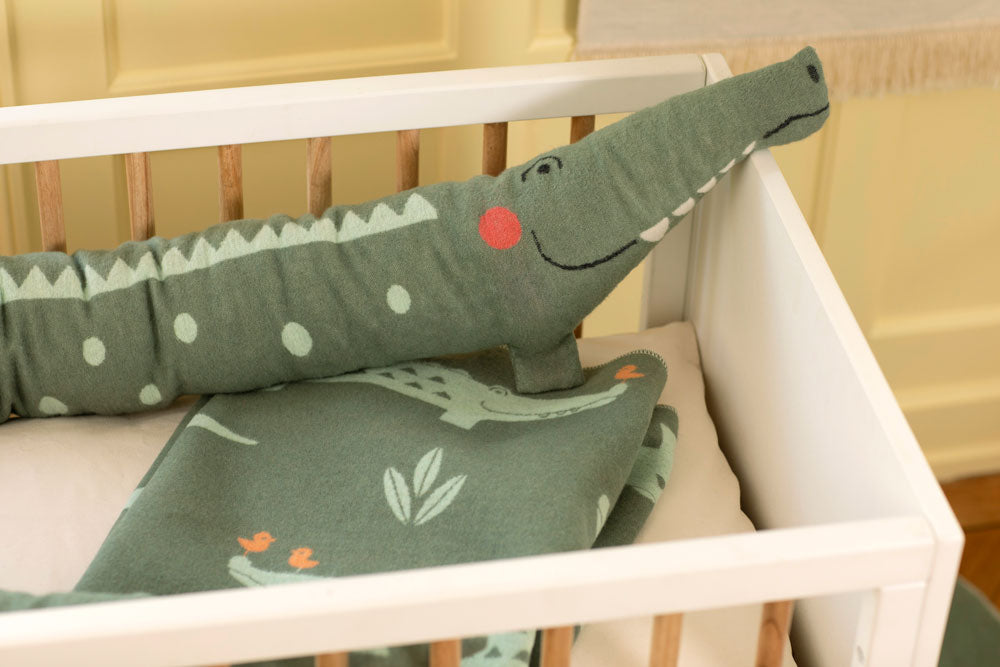 JUWEL nesting roll "alligator" in . Nesting Roll made by David Fussenegger , a family-run mill in Austria.