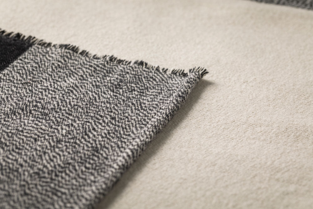 NOVA throw "color block" in . Throw Blanket made by David Fussenegger , a family-run mill in Austria.