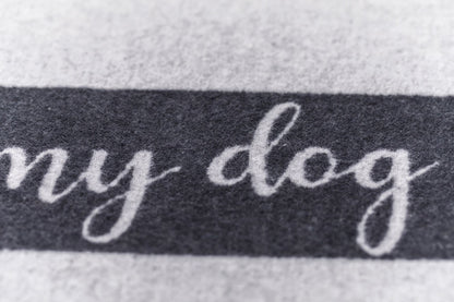 PET blanket "Home is Where My Dog Sleeps" small in . Pet Blanket made by David Fussenegger , a family-run mill in Austria.