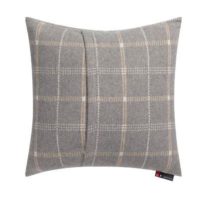SILVRETTA cushion cover "checkered" in . Cushion Cover made by David Fussenegger , a family-run mill in Austria.