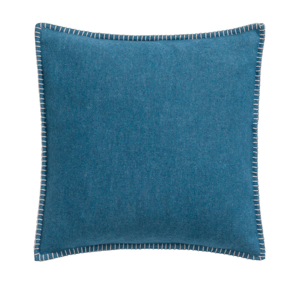 SYLT cushion cover solid 20x20 in atlantic . Cushion Cover made by David Fussenegger , a family-run mill in Austria.