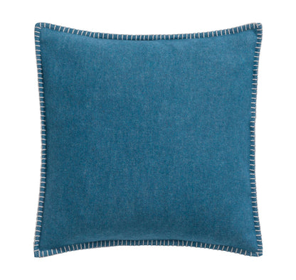 SYLT cushion cover solid 20x20 in atlantic . Cushion Cover made by David Fussenegger , a family-run mill in Austria.