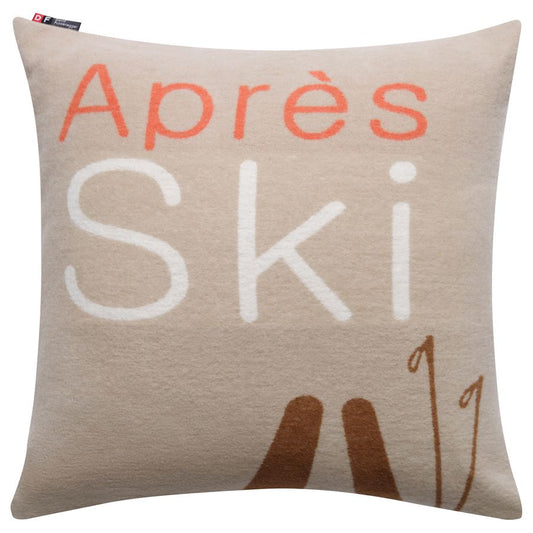 SILVRETTA Cushion Cover "Après Ski" in cement . Cushion Cover made by David Fussenegger , a family-run mill in Austria.