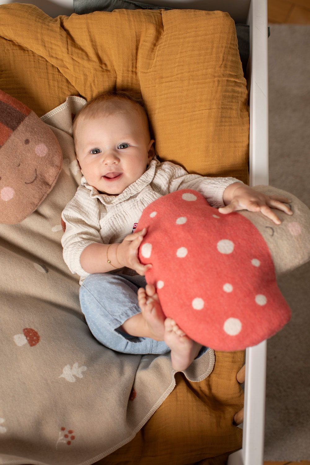 JUWEL pillow "mushroom" includes filling