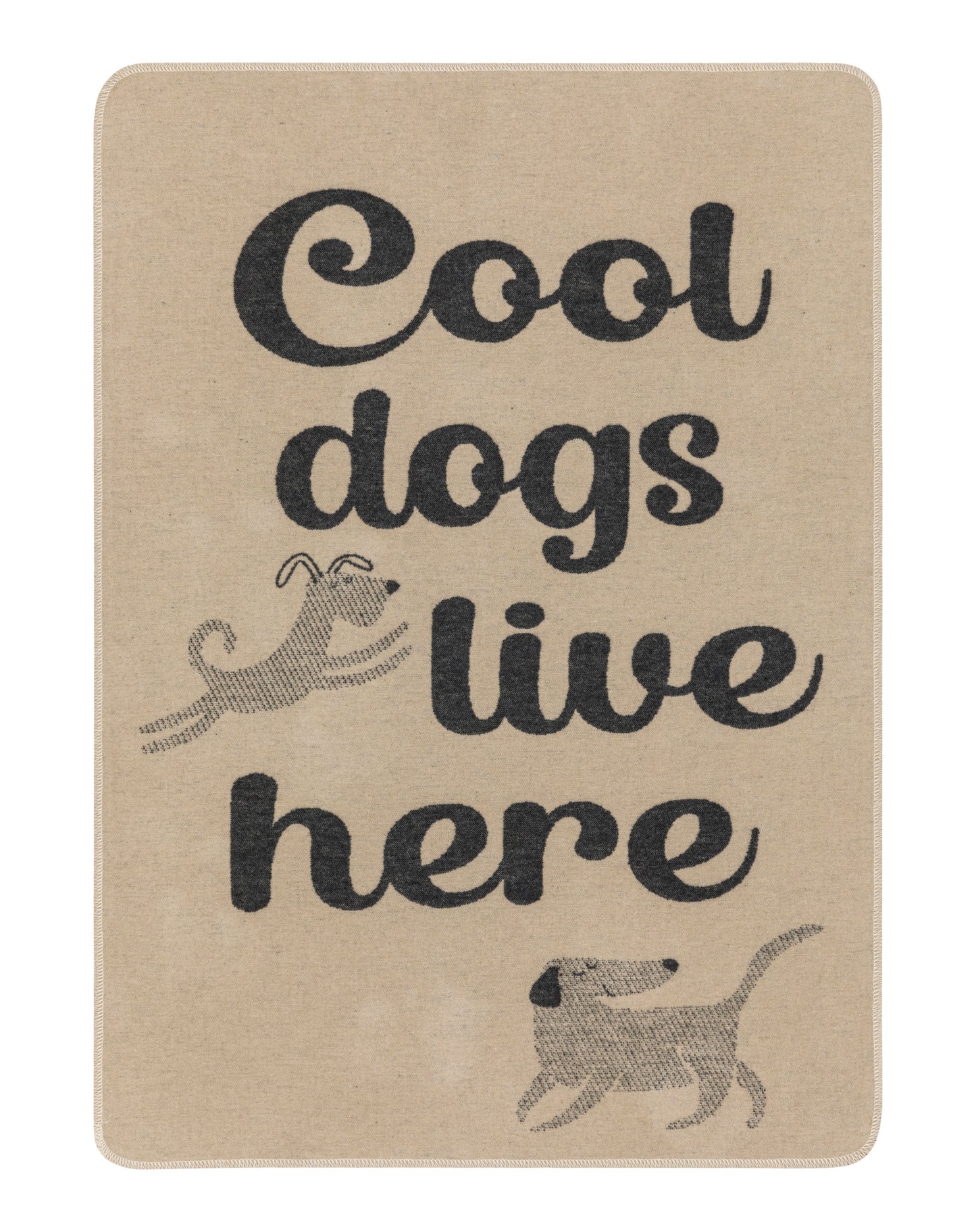 PET blanket "cool dogs live here" small