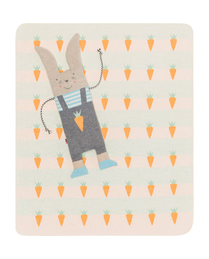 JUWEL puppet/blanket SET "bunny rabbit" in offwhite . Blanket Puppet made by David Fussenegger , a family-run mill in Austria.