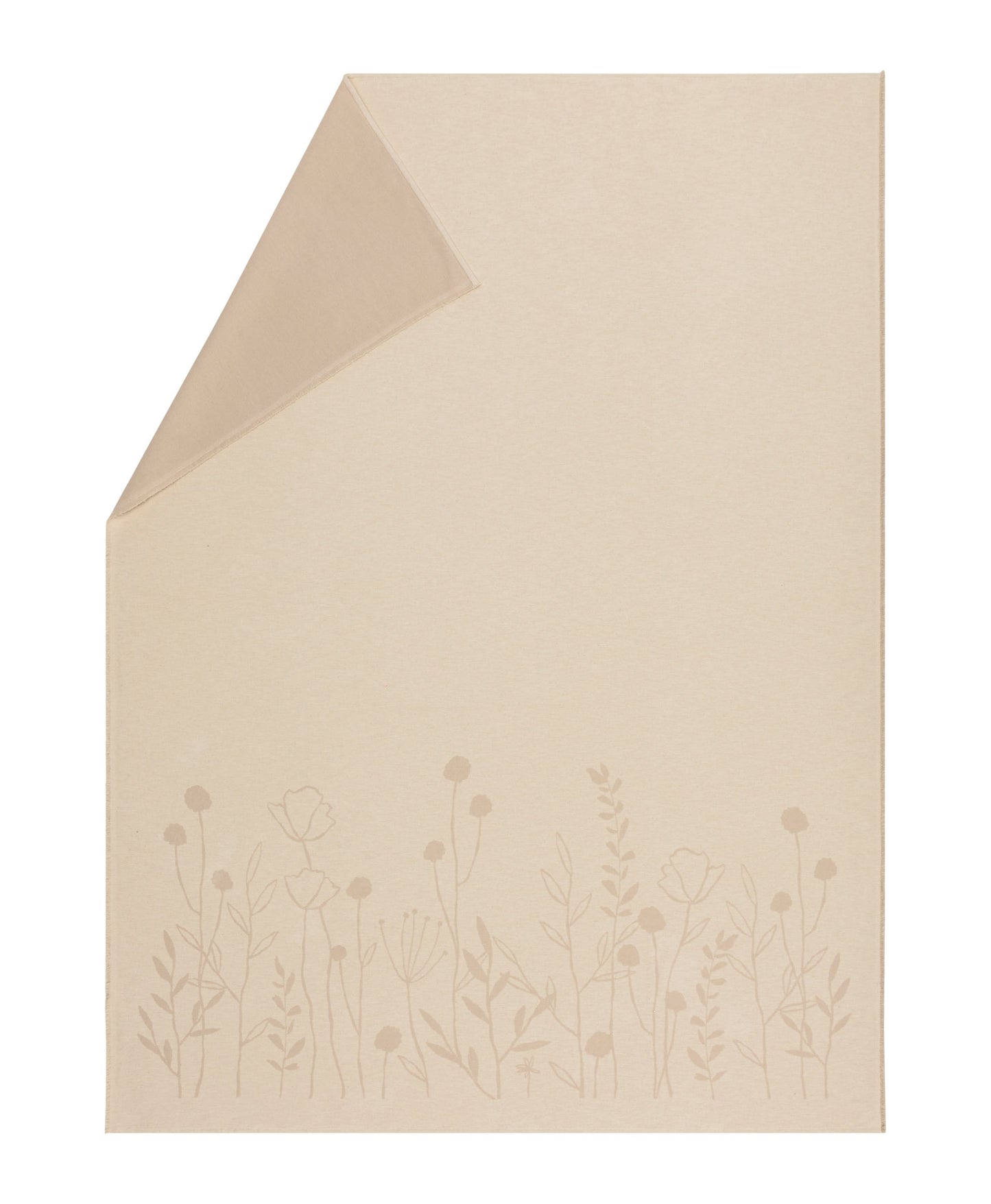 AMBER throw "floral" organic cotton