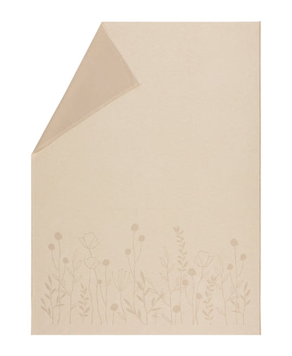 AMBER throw "floral" organic cotton