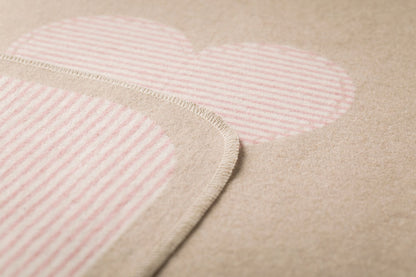 JUWEL baby blanket "heart" in . Blanket made by David Fussenegger , a family-run mill in Austria.