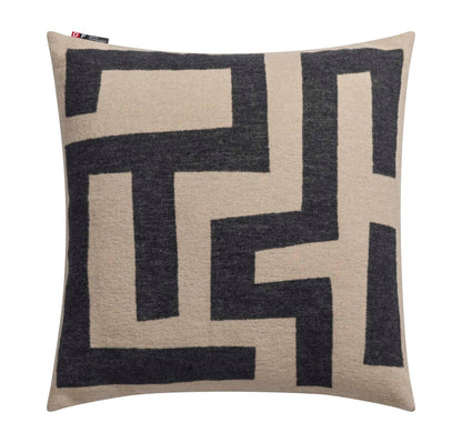 SILVRETTA cushion cover "maze" in ecru . Cushion Cover made by David Fussenegger , a family-run mill in Austria.