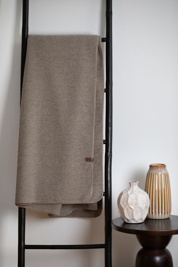 MERANO Throw "Solid" in . Throw Blanket made by David Fussenegger , a family-run mill in Austria.