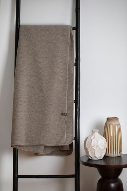 MERANO Throw "Solid" in . Throw Blanket made by David Fussenegger , a family-run mill in Austria.