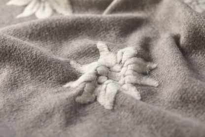 CARLA throw "Edelweiß" in . Throw Blanket made by David Fussenegger , a family-run mill in Austria.