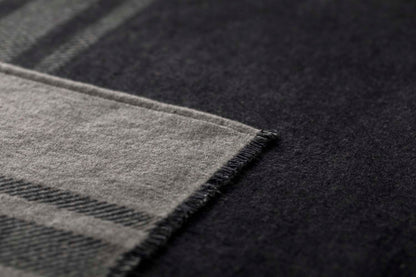 LUCA throw flannel "jumping stag / stripes" in . Throw Blanket made by David Fussenegger , a family-run mill in Austria.