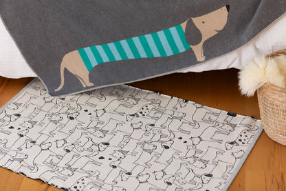 JUWEL kid blanket "dachshund" in . Blanket made by David Fussenegger , a family-run mill in Austria.