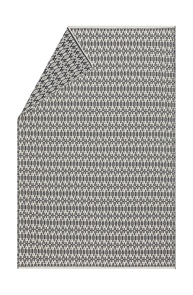 NOVA throw "small ethnic pattern" in charcoal . Throw Blanket made by David Fussenegger , a family-run mill in Austria.