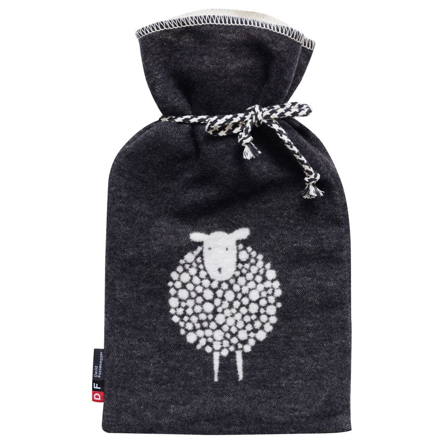 SILVRETTA Warming Bottle "Sheep" in anthracite . Warming Bottle made by David Fussenegger , a family-run mill in Austria.
