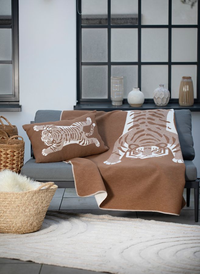 NOVA Cushion Cover "Tiger" in . Cushion Cover made by David Fussenegger , a family-run mill in Austria.