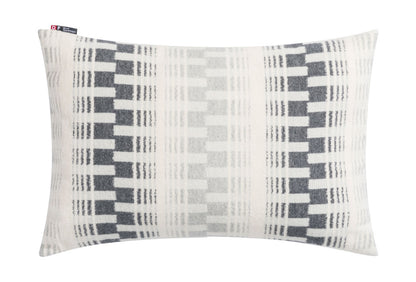 JADE cushion cover "geometric stripes" organic cotton in grey . Cushion Cover made by David Fussenegger , a family-run mill in Austria.