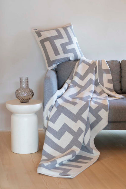 LUCA throw "maze" in . Throw Blanket made by David Fussenegger , a family-run mill in Austria.