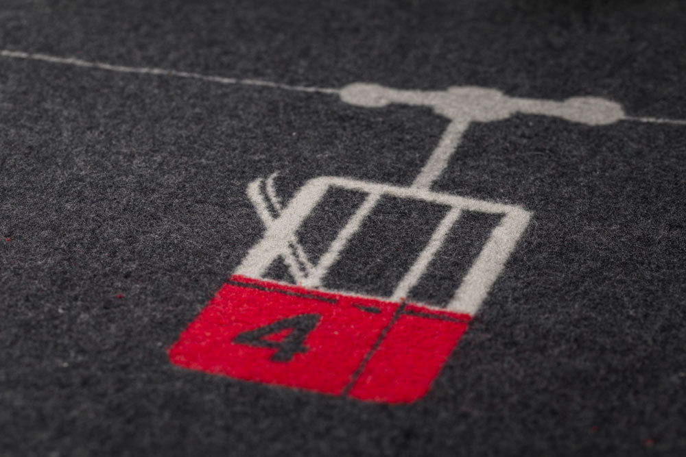 SYLT throw "cable cars" in . Throw Blanket made by David Fussenegger , a family-run mill in Austria.