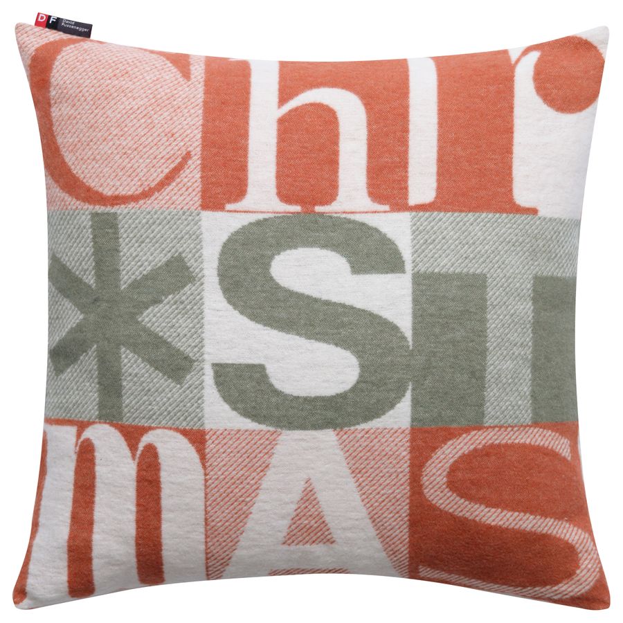 SILVRETTA Cushion Cover "Christmas" in copper . Cushion Cover made by David Fussenegger , a family-run mill in Austria.