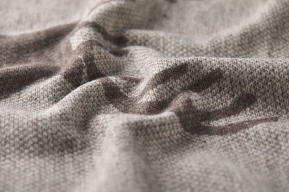 LUCA throw "centered deer" in . Throw Blanket made by David Fussenegger , a family-run mill in Austria.