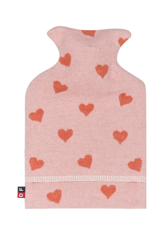 JUWEL warming bottle "hearts" in rosé . Warming Bottle made by David Fussenegger , a family-run mill in Austria.