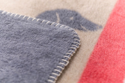 MILA toddler blanket "dachshund & poodle" in . Blanket made by David Fussenegger , a family-run mill in Austria.