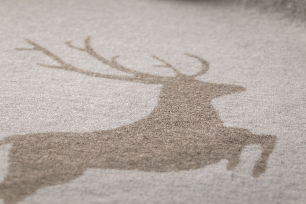 SYLT throw "stag" in . Throw Blanket made by David Fussenegger , a family-run mill in Austria.