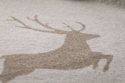 SYLT throw "stag" in . Throw Blanket made by David Fussenegger , a family-run mill in Austria.