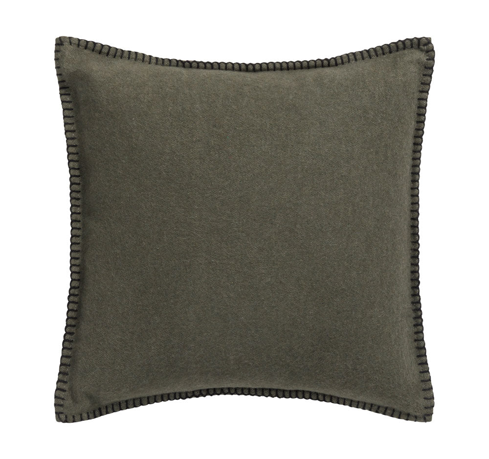 SYLT cushion cover solid 20x20 in army . Cushion Cover made by David Fussenegger , a family-run mill in Austria.