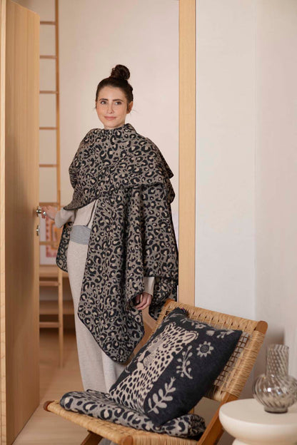 SILVRETTA throw "leo" in . Throw Blanket made by David Fussenegger , a family-run mill in Austria.