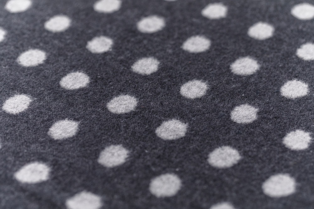 SILVRETTA throw "dots allover" in . Throw Blanket made by David Fussenegger , a family-run mill in Austria.
