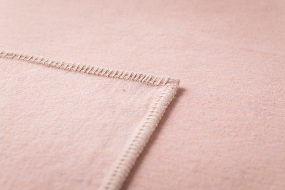 SYLT throw solid in . Throw Blanket made by David Fussenegger , a family-run mill in Austria.