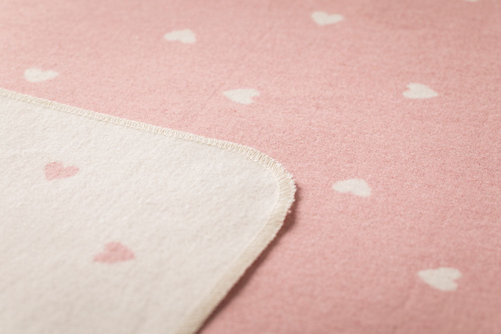 JUWEL baby blanket "hearts allover" in . Blanket made by David Fussenegger , a family-run mill in Austria.