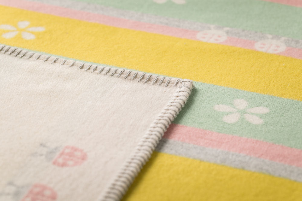 LENA baby blanket organic "ladybugs" in . Blanket made by David Fussenegger , a family-run mill in Austria.