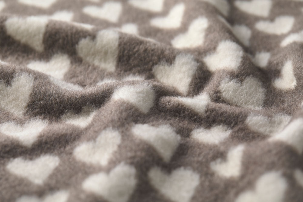 SAVONA throw "hearts" in . Throw Blanket made by David Fussenegger , a family-run mill in Austria.