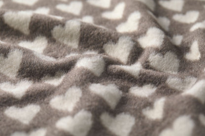 SAVONA throw "hearts" in . Throw Blanket made by David Fussenegger , a family-run mill in Austria.