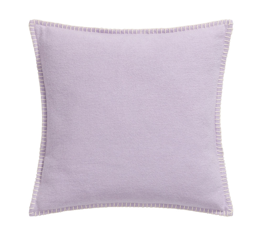 SYLT cushion cover solid 20x20 in lavender . Cushion Cover made by David Fussenegger , a family-run mill in Austria.