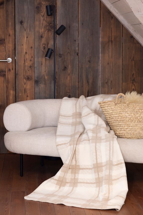 SAVONA Throw "Tartan" in . Throw Blanket made by David Fussenegger , a family-run mill in Austria.