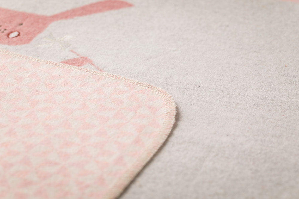 JUWEL baby blanket "bunnyrabbit" with embroidery in . Blanket made by David Fussenegger , a family-run mill in Austria.