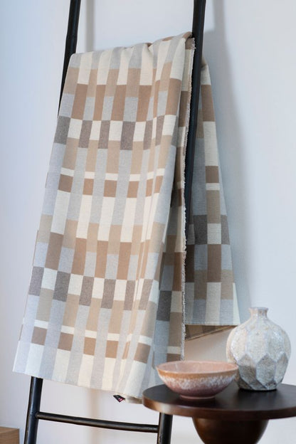 LUCA Throw "Patchwork" in . Throw Blanket made by David Fussenegger , a family-run mill in Austria.