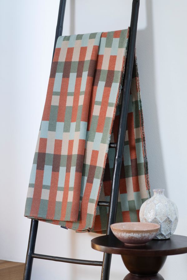 LUCA Throw "Patchwork" in . Throw Blanket made by David Fussenegger , a family-run mill in Austria.